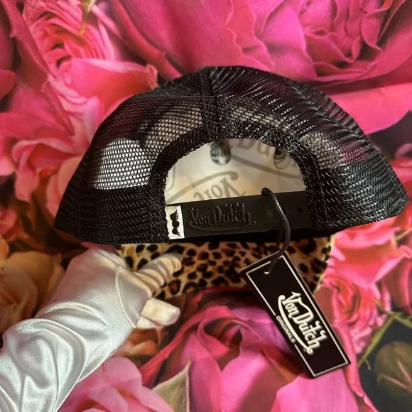 Von Dutch Animal Print Trucker Hat - Picture 4 of 12